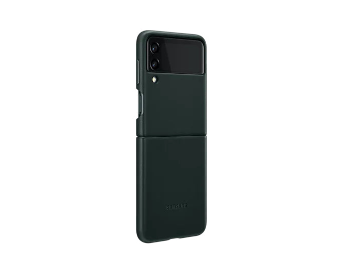 Samsung Leather Cover for Galaxy Flip3 - Green