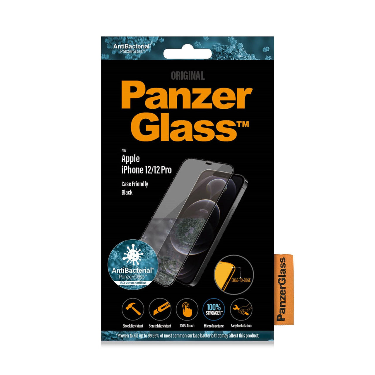 PanzerGlass Screen Protector Apple iPhone 12 / iPhone 12 Pro -Black