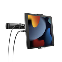 Thumbnail for Cygnett CarGO III Pro Adjustable Car Headrest Tablet Mount with USB Ports for 7-11.9