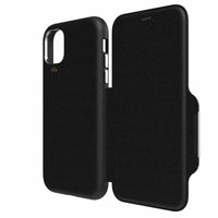 Thumbnail for EFM Monaco D3O Leather Wallet Case Armour For iPhone 11 Pro - Black / Space Grey
