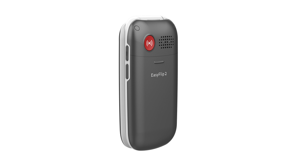 Olitech EasyFlip 2 4G Seniors Phone Big Buttons GPS Location - Black/White