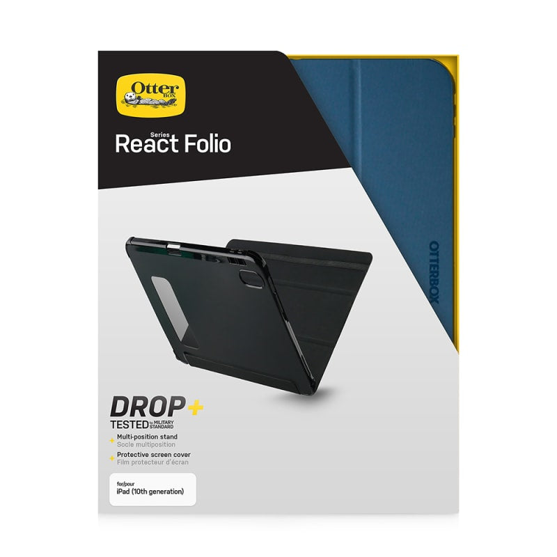 Otterbox React Folio Case for iPad 10.2 inch (8th/9th Gen) - Blue/Black