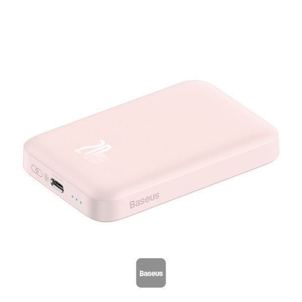 Baseus Magnetic Mini Wireless Charging Power Bank 6000mAh 20W  - Pink