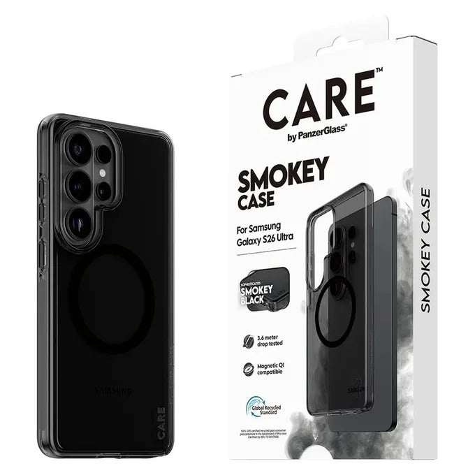 CARE by PanzerGlass Smokey Case for Samsung Galaxy S26 Ultra - Black