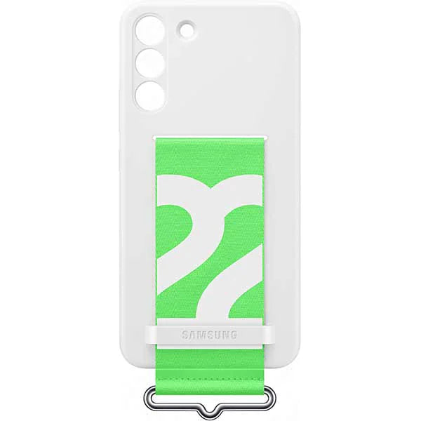 Samsung Silicone Cover with Strap Galaxy S22+ - White