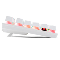 Thumbnail for G-Tek Cyborg 87 Key Wired + 2.4GHz + Bluetooth Gaming Keyboard- White