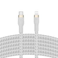Thumbnail for Belkin Boost Charge Pro Flex USB-C to Lightning Cable (1m) - 20W Fast Charging, Ultra Durable, Magnetic Cable Management - White