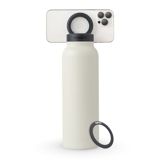 Ringo Water Bottle with Magnetic Phone Mount  950ml (32oz) - Ivory