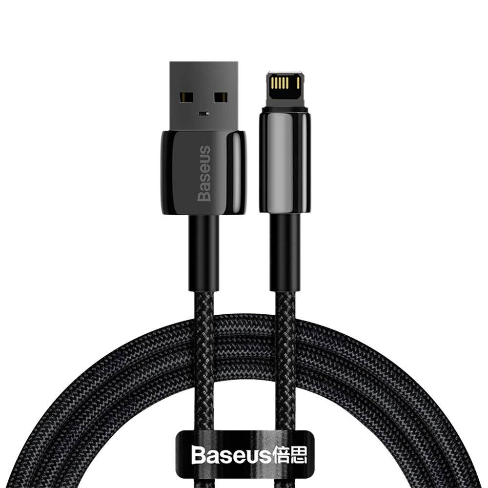 Baseus Tungsten Gold Fast Charging Data Cable USB-A to Lightning 2.4A 1Meter