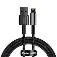 Thumbnail for Baseus Tungsten Gold Fast Charging Data Cable USB-A to Lightning 2.4A 1Meter