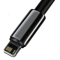 Thumbnail for Baseus Tungsten Gold Fast Charging Data Cable USB-A to Lightning 2.4A 1Meter