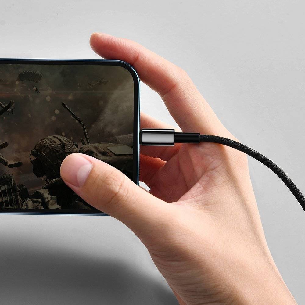 Baseus Tungsten Gold Fast Charging Data Cable USB-A to iPhone, iPad 1Meter