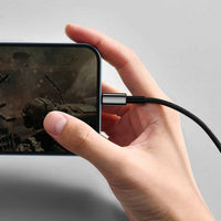 Thumbnail for Baseus Tungsten Gold Fast Charging Data Cable USB-A to iPhone, iPad 1Meter