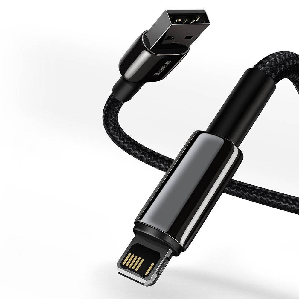 Baseus Tungsten Gold Fast Charging Data Cable USB-A to iPhone, iPad 1Meter