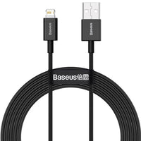 Thumbnail for Baseus Superior Series Fast Charging Data Cable USB-A to Lightning 2M - Black