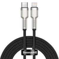 Thumbnail for Baseus Metal Cable USB-C to Lightning PD 20W 2 metre - Black