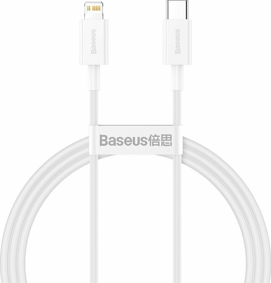 Baseus Superior Series USB-C to Lightning 20W Fast Charging Cable Cord 1M - White