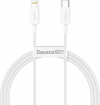 Thumbnail for Baseus Superior Series USB-C to Lightning 20W Fast Charging Cable Cord 1M - White