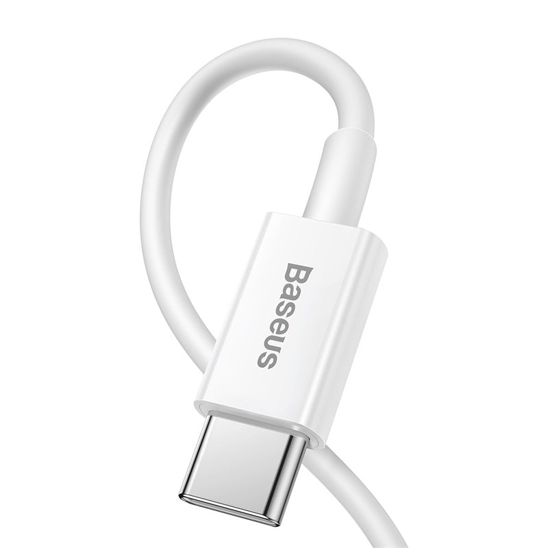 Baseus Superior Series USB-C to Lightning 20W Fast Charging Cable Cord 1M - White