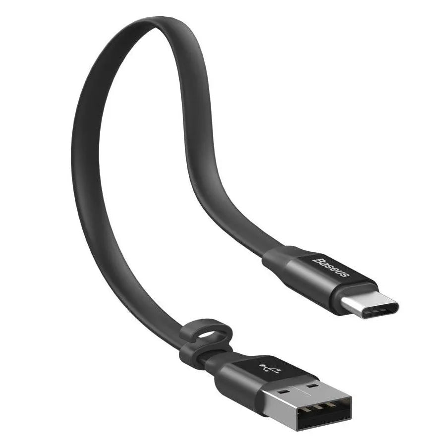 Baseus 40W|5A USB-A to USB-C Cable 23CM Short Cable Cord - Black