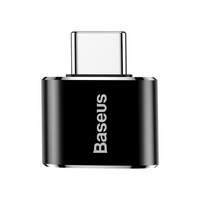 Thumbnail for Baseus Mini USB Female to Type-C Male Adapter Converter - Black