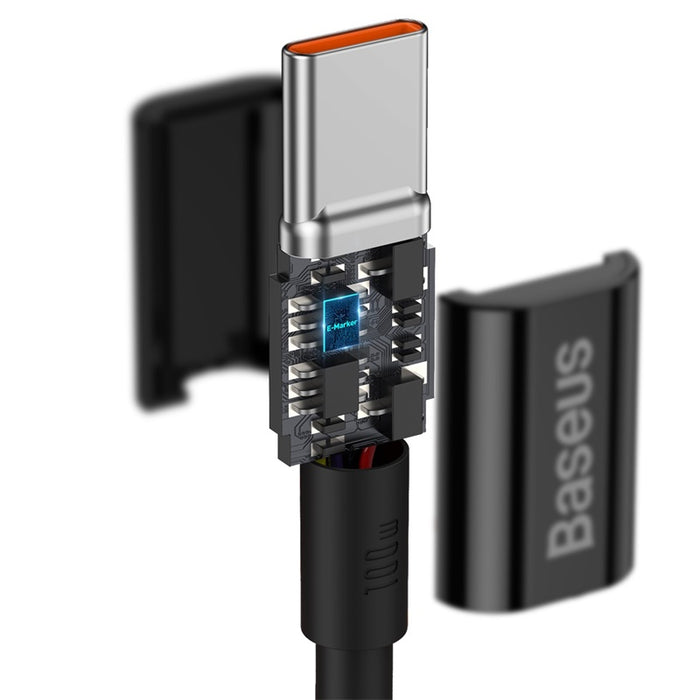 Baseus Superior Series Fast Charging Data Cable USB-C to USB-C 100W 1Meter - Black