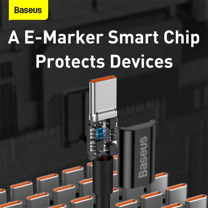 Baseus Superior Series Fast Charging Data Cable USB-C to USB-C 100W 1Meter - Black