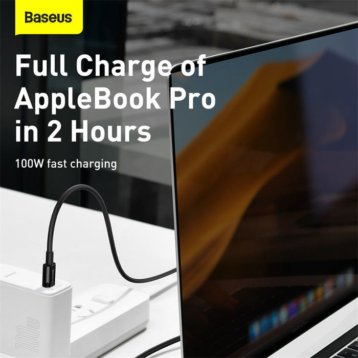 Baseus Superior Series Fast Charging Data Cable USB-C to USB-C 100W 1Meter - Black