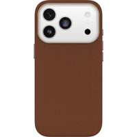 Thumbnail for OtterBox Symmetry MagSafe Cactus Leather Case with Cam Control for Apple iPhone 17 Pro - Desert Saddle Brown