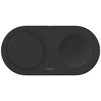 Thumbnail for Belkin BoostCharge 10W Dual Wireless Charger 2x Pads - Black (includes AC Charger)