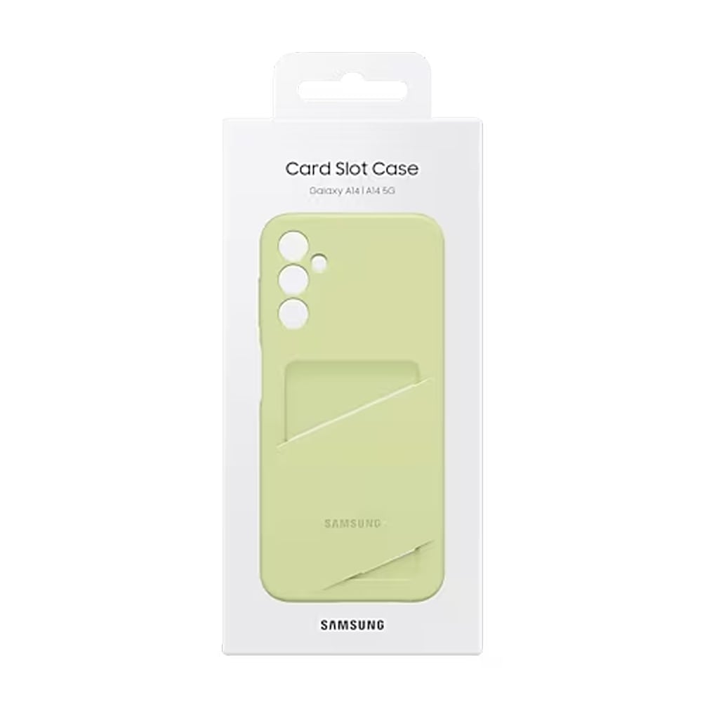 Samsung Card Slot Case for Galaxy A14 - Lime