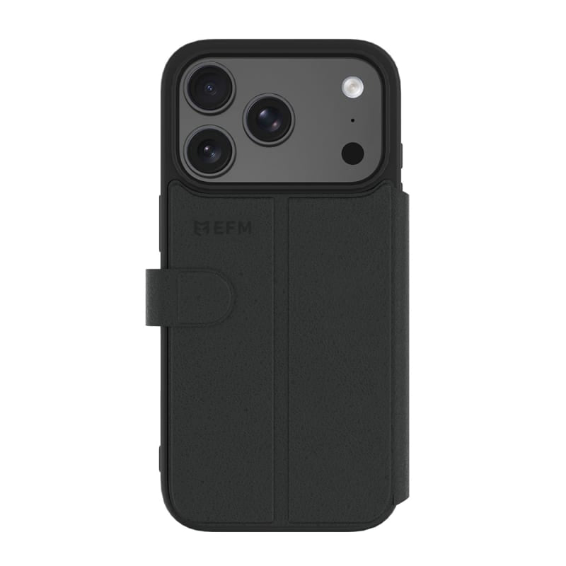 EFM Venice Wallet Case for iPhone 18 Pro - Black