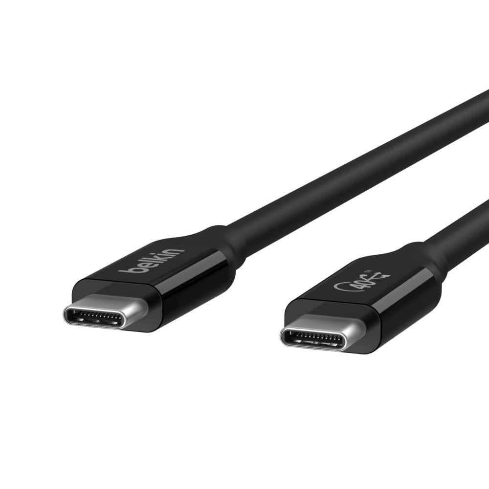 Belkin USB4 USB-C to USB-C Cable (0.8M/2.6ft) - Black