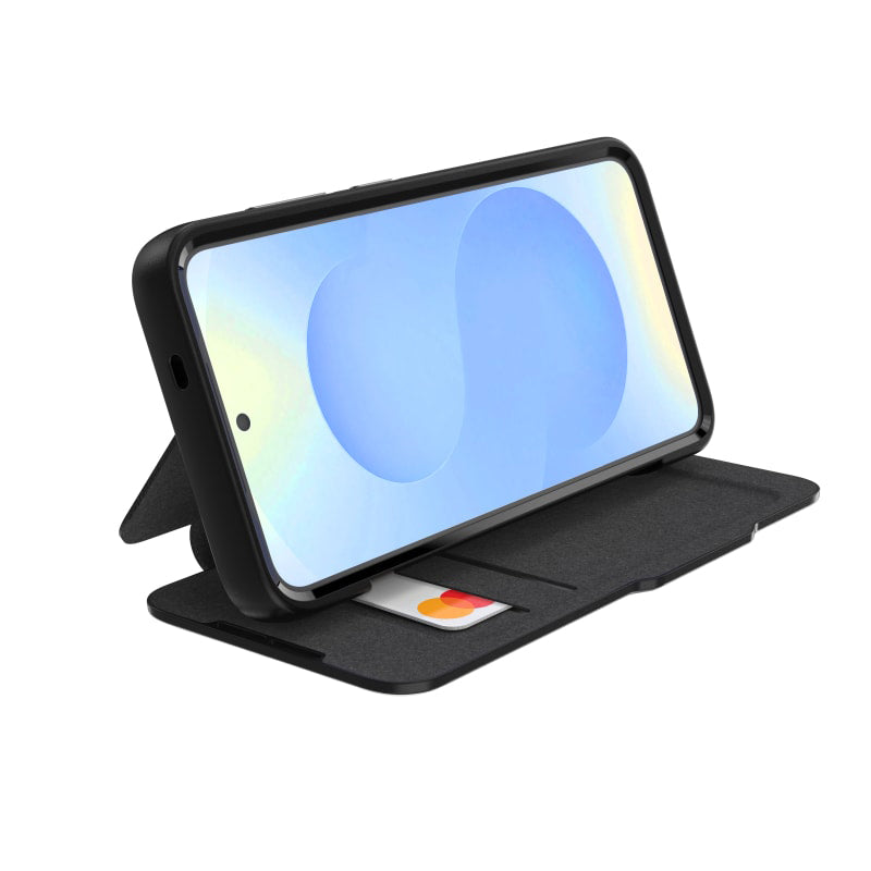 EFM Monaco Wallet Case Armour with D3O BIO for Samsung S25 - Black