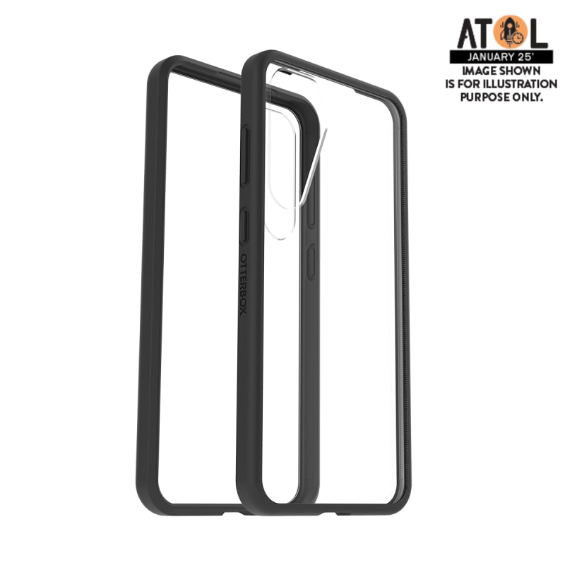 OtterBox React Case for Samsung Galaxy S25 Plus - Black Crystal