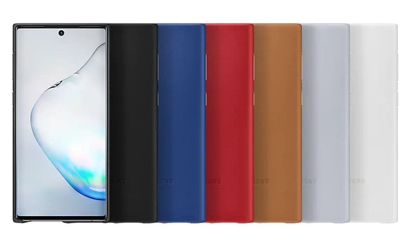 Samsung Galaxy Note 10 Leather Cover case - Black