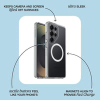 Thumbnail for OtterBox Symmetry Case with Magnets Suits for Samsung Galaxy S26- Clear