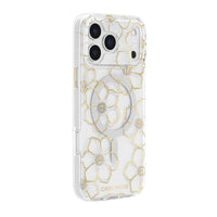Case-Mate Floral Gems MagSafe Case for iPhone 18 Pro - Gold