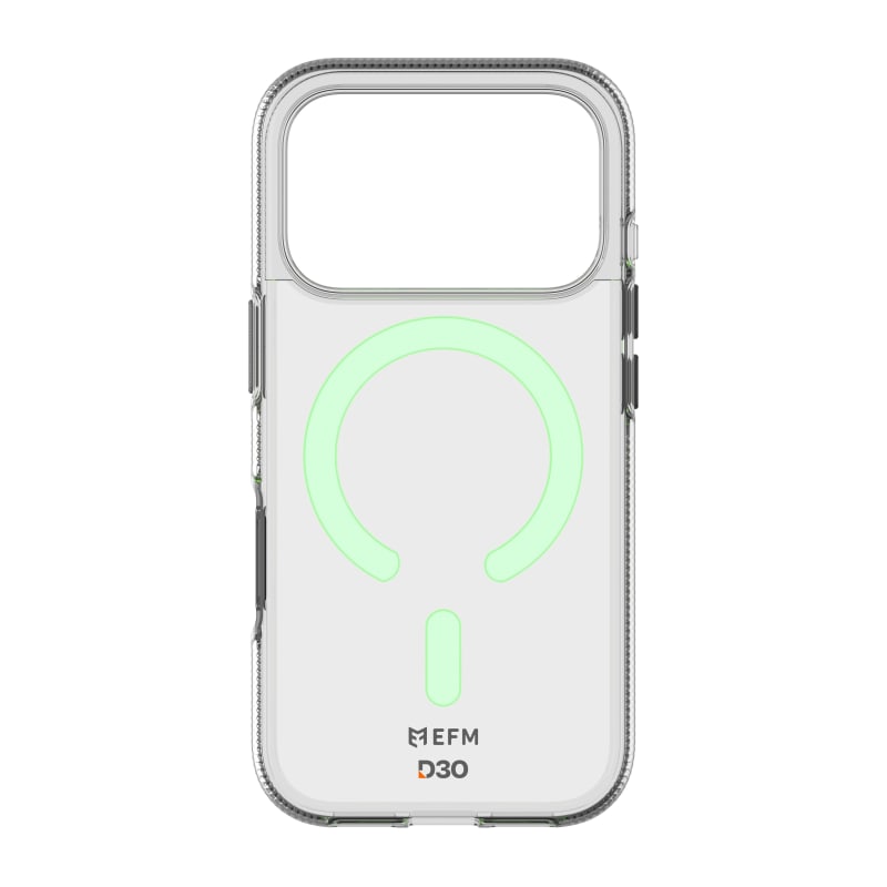 EFM Ibiza Glow In The Dark Case With D3o Zero for Iphone 17 Pro Max- Clear