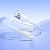 Thumbnail for Hoco X120 USB-A to Lightning Bend-Resistant Charging Data Cable iP- White