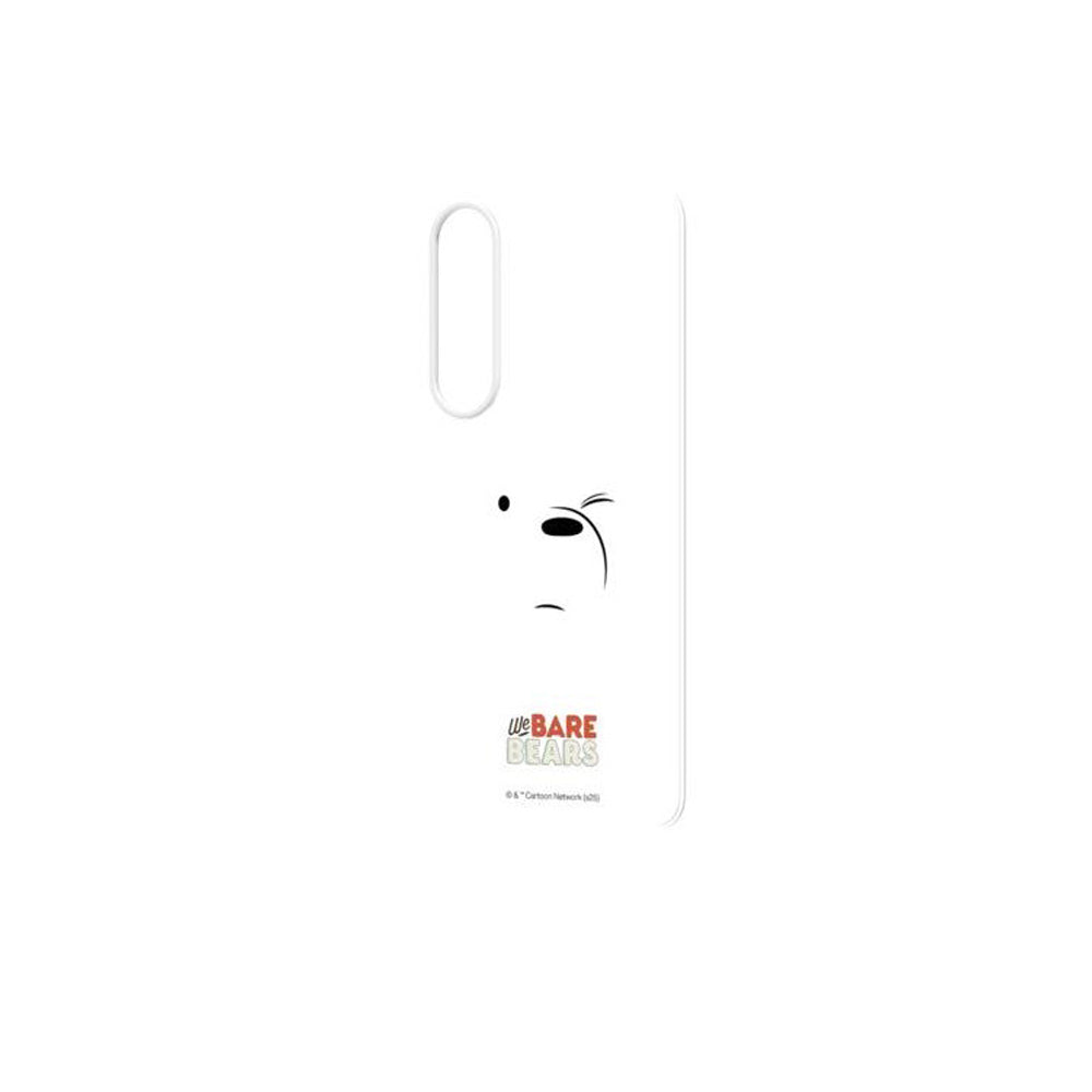 Samsung Flipsuit Card We Bare Bears Case for Galaxy S25 Plus- White