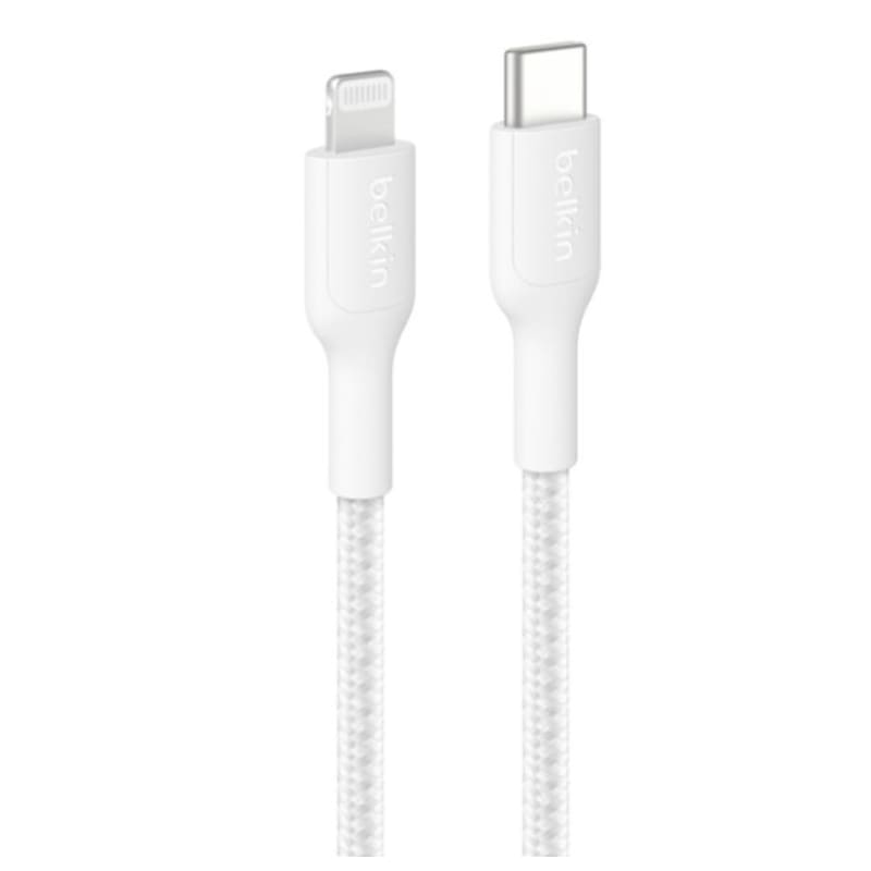 Belkin BoostCharge Pro Braided USB-C to Lightning Cable 2M - White