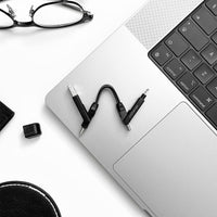 Thumbnail for Rolling Square inCharge X 100W 6 in 1 Keyring Cable - Lava Black