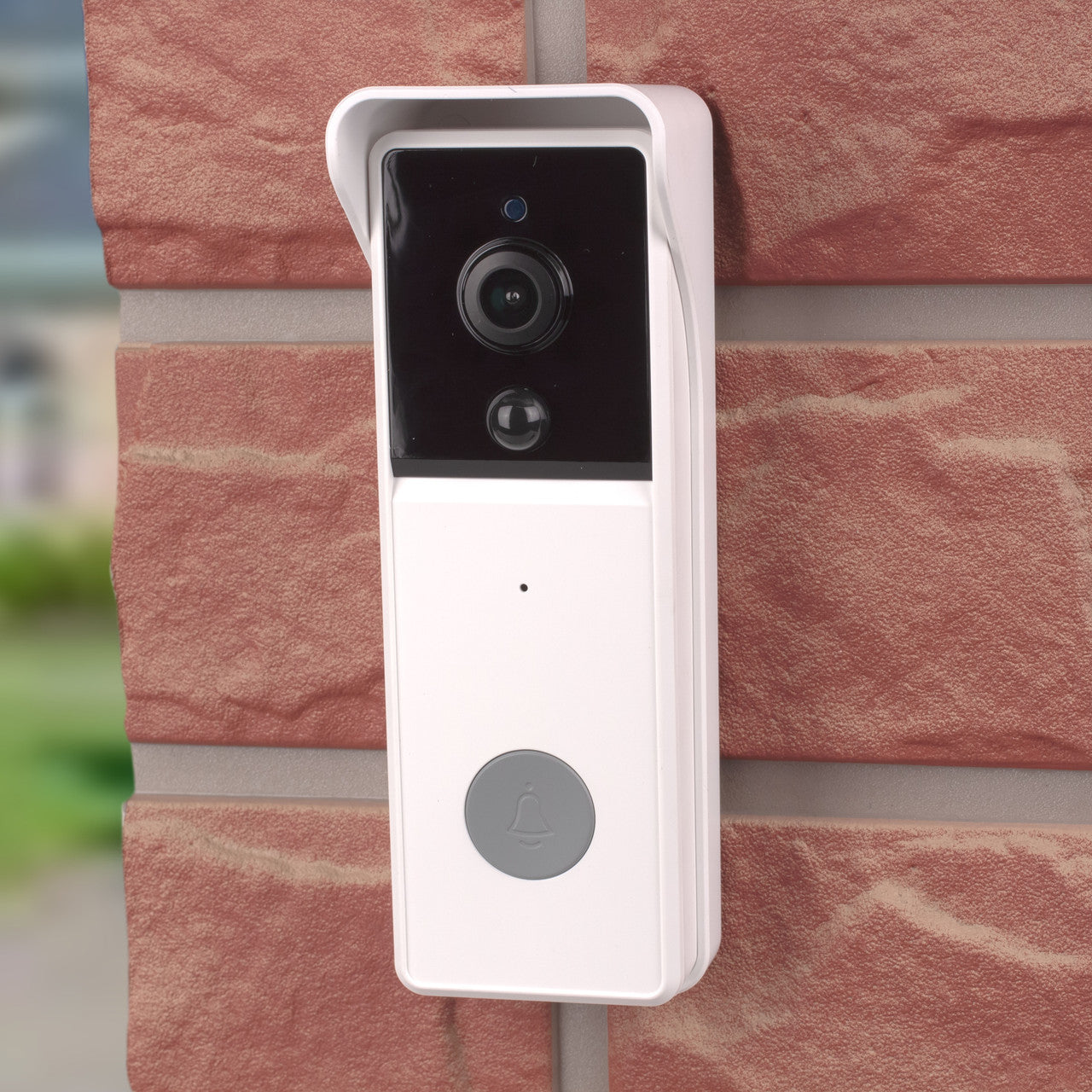 Laser Smart Full HD Video Doorbell- White with Chime