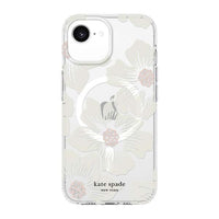 Thumbnail for Kate Spade Hardshell Magsafe Case for iPhone 16e / 15 / 14 / 13 - Hollyhock Cream Floral