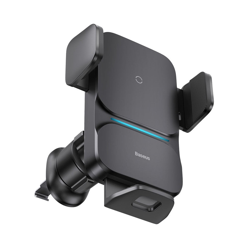 Baseus 15W Wisdom Auto Alignment Car Mount Wireless Charger - Black