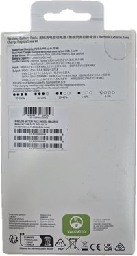 Thumbnail for Samsung 25W Wireless Super FAST charging 2 x USB-C Port PD 10000mAh Slim Power Bank Battery Pack - B