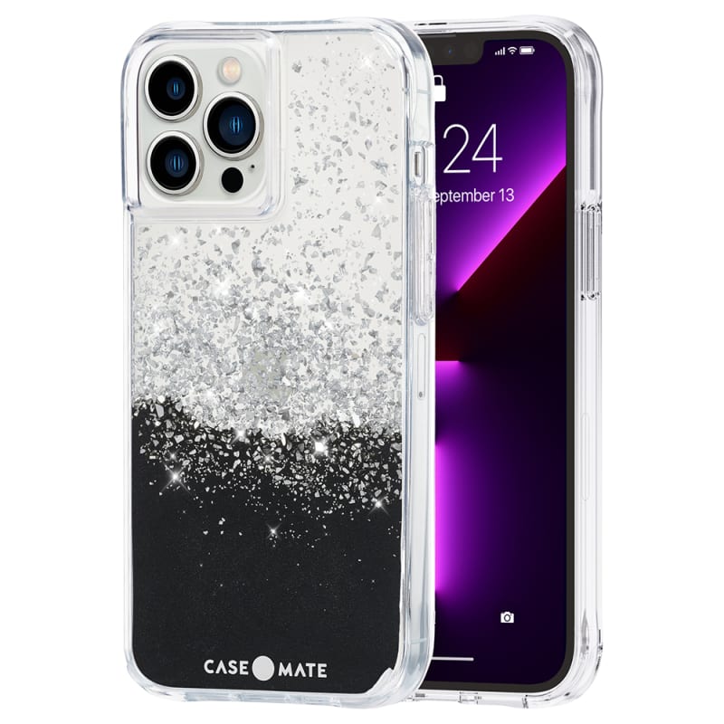 Case-Mate Karat Onyx Case Antimicrobial for iPhone 13 Pro Max (6.7) - Black/White