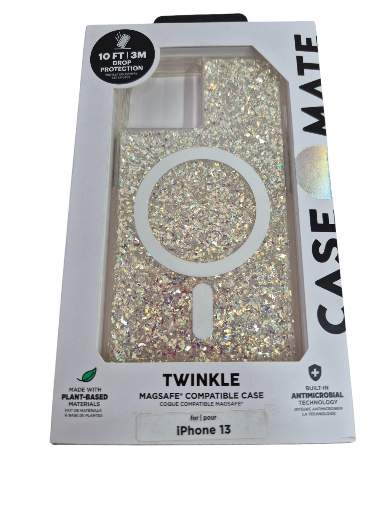 Case-Mate Twinkle Case Antimicrobial for iPhone 13 Pro (6.1" Pro) - Stardust