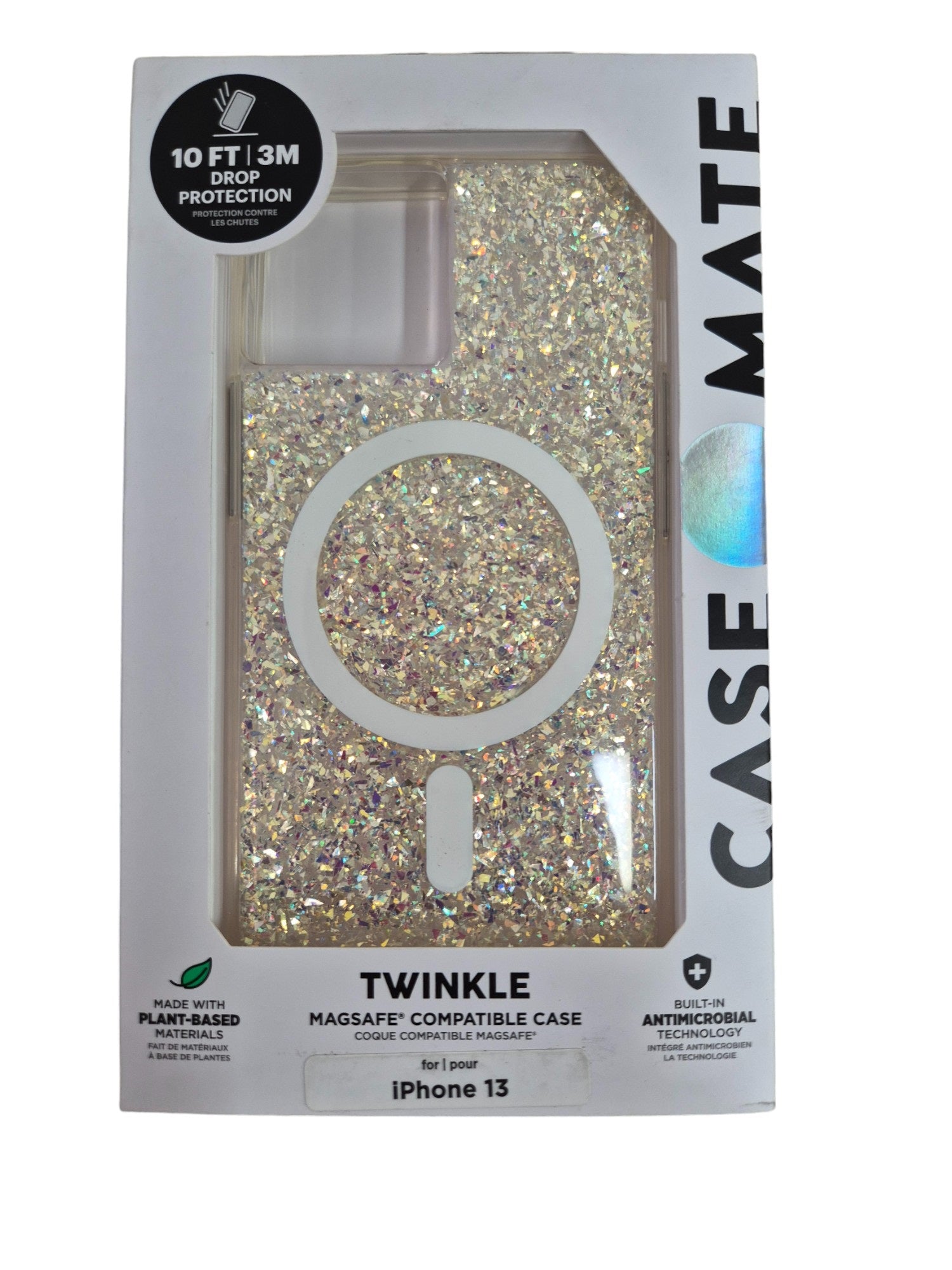 Case-Mate Twinkle Case Antimicrobial for iPhone 13 Pro (6.1" Pro) - Stardust